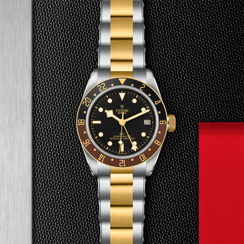 TU030  Black Bay GMT S&G 41 Steel and Yellow Gold