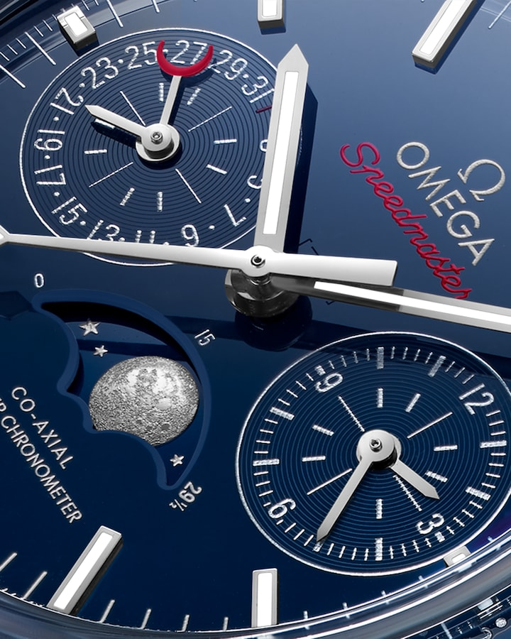 OM057 MOONPHASE CO‐AXIAL MASTER CHRONOMETER MOONPHASE CHRONOGRAPH 44.25 MM