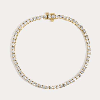 Vikasi - 10.09 ct Classic Diamond Tennis Bracelet