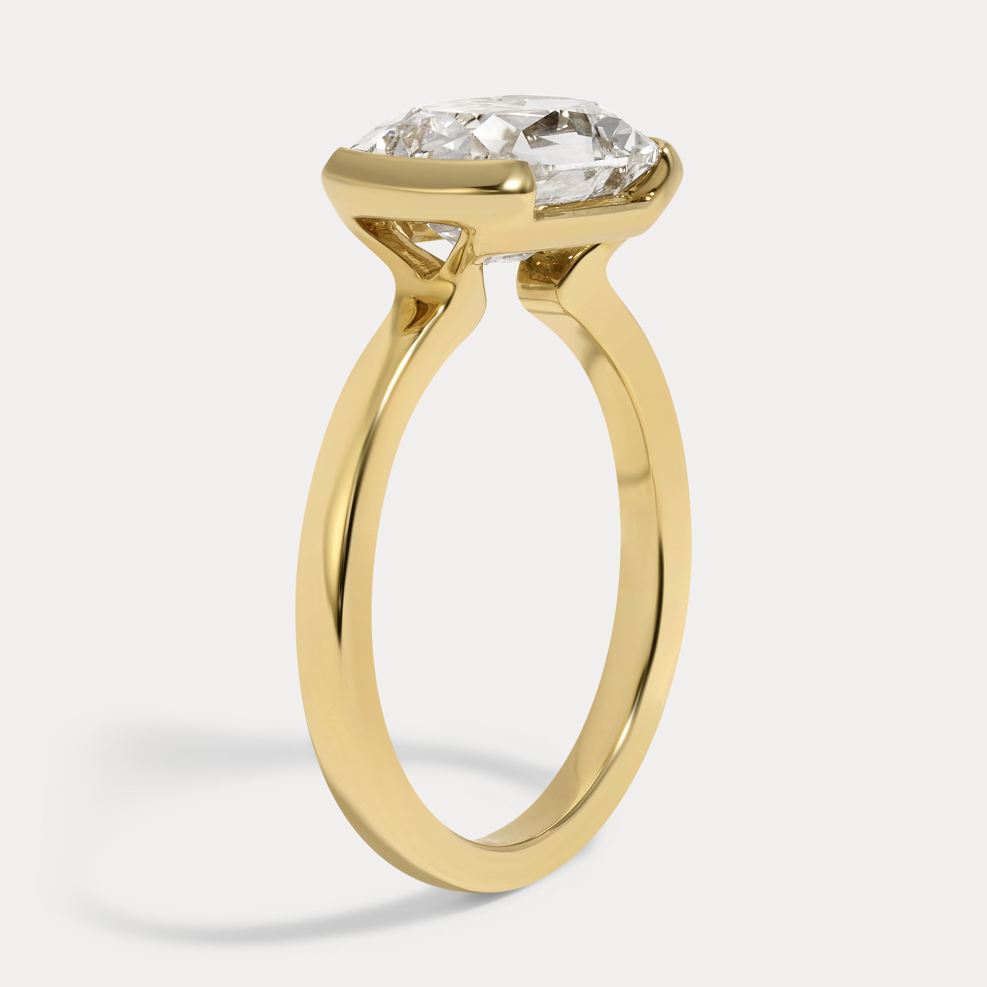 Andrea - 3.06ct Lab Grown Old Mine Engagement Ring