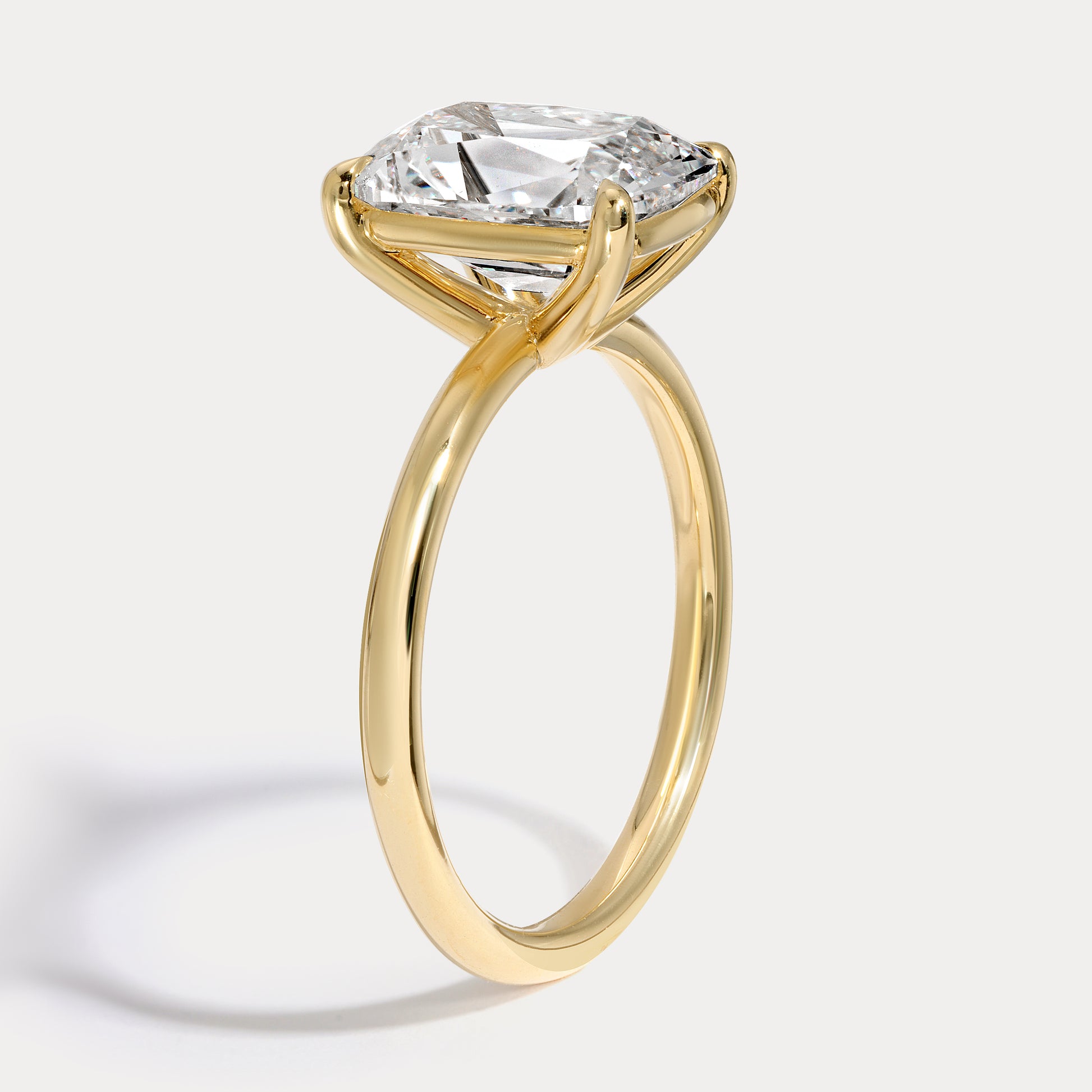 Anna - 3.28ct Lab Grown Old Mine Engagement Ring