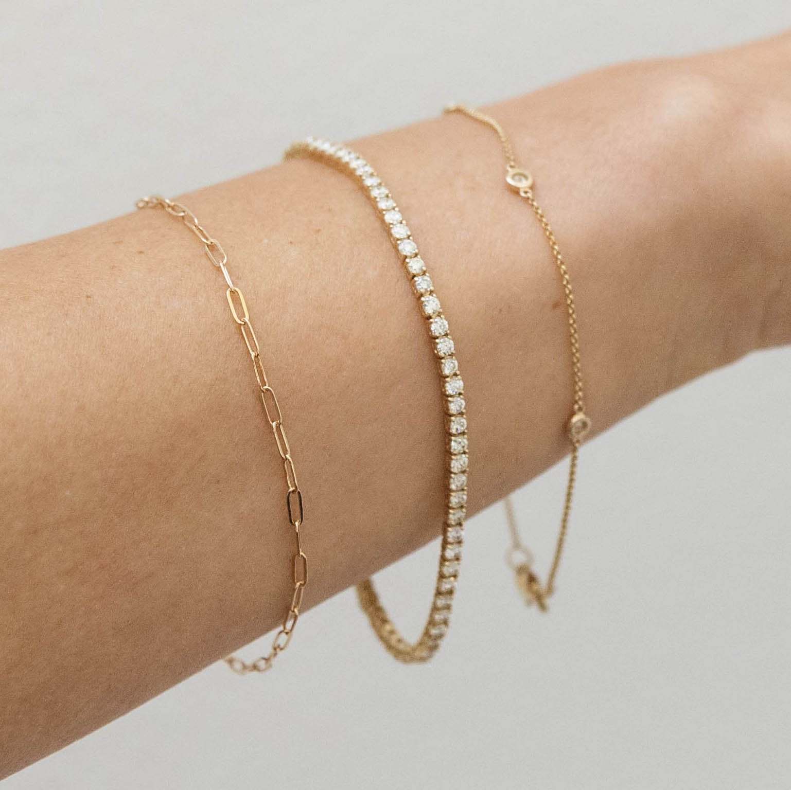 Vikasi - 10.09 ct Classic Diamond Tennis Bracelet