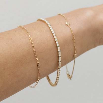 Vikasi - 10.09 ct Classic Diamond Tennis Bracelet