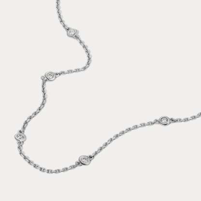 Vikasi - 0.59ct Bezel Diamonds by the Yard Necklace