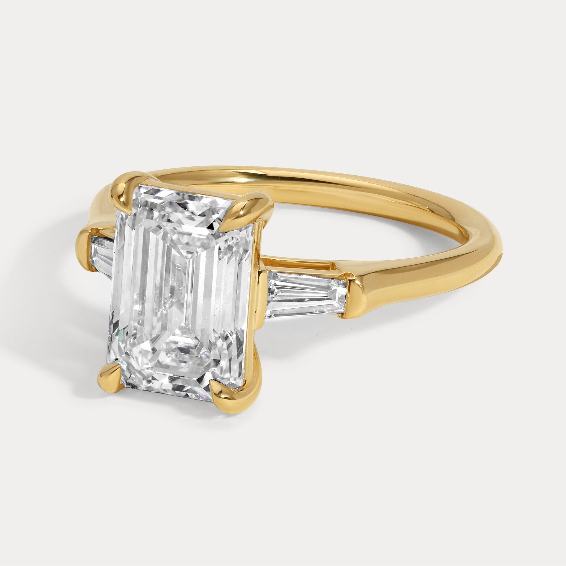 Shay - 3.02ct Earth Mined Emerald Engagement Ring