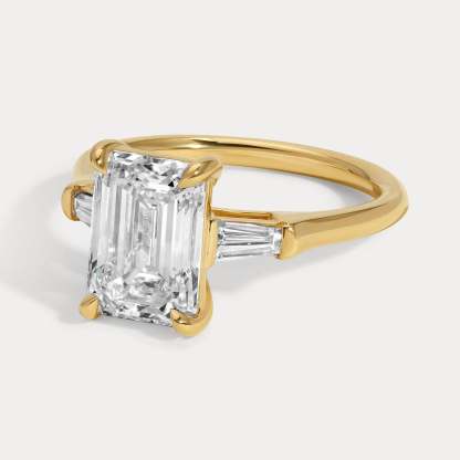 Shay - 3.02ct Earth Mined Emerald Engagement Ring