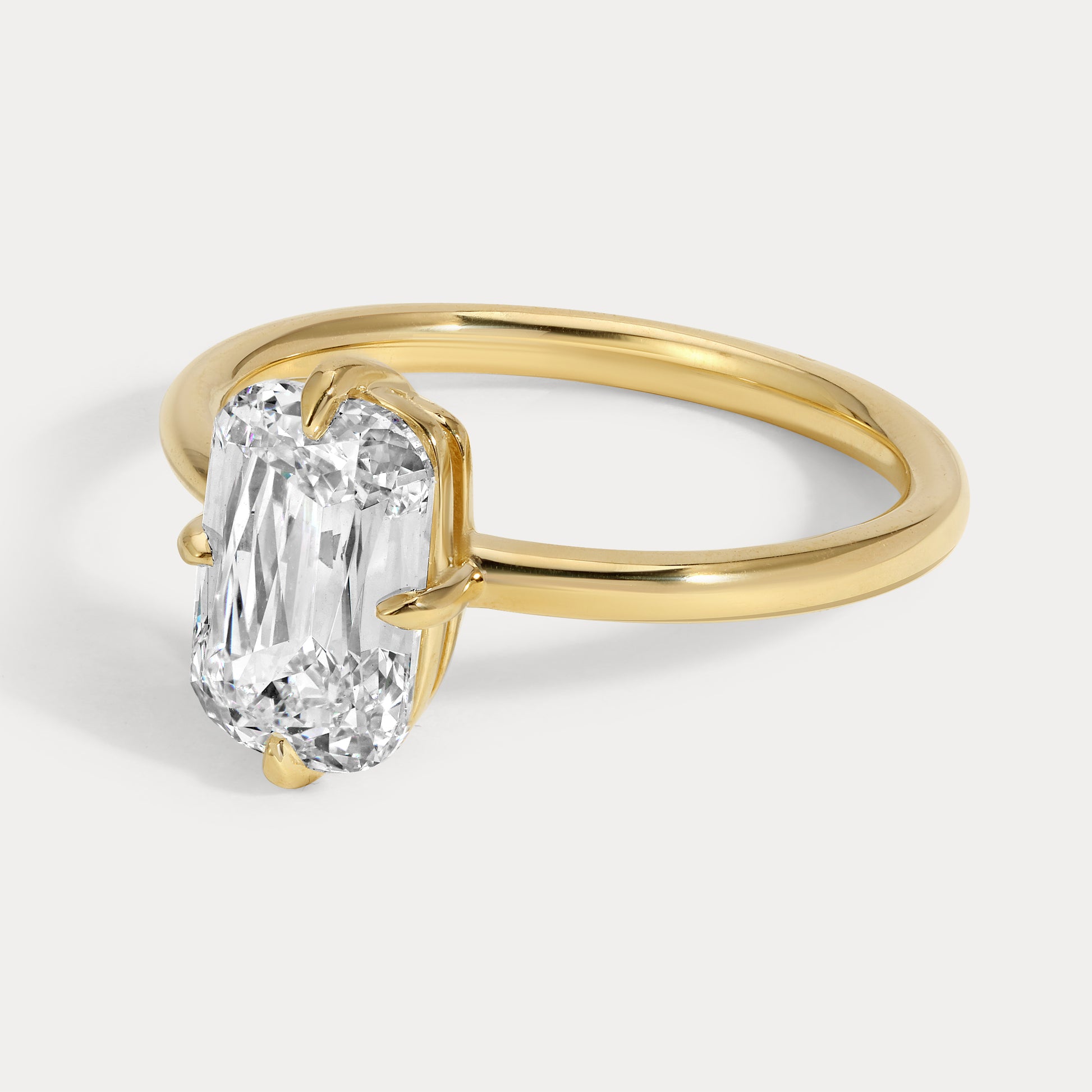 Dani - 2.03ct Lab Grown Crisscut Engagement Ring