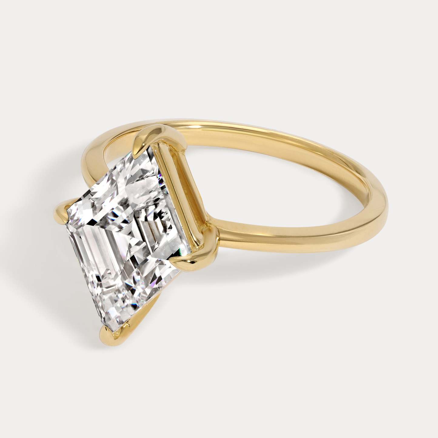 Brenda - 3.11ct Lab Grown Lozenge Engagement Ring