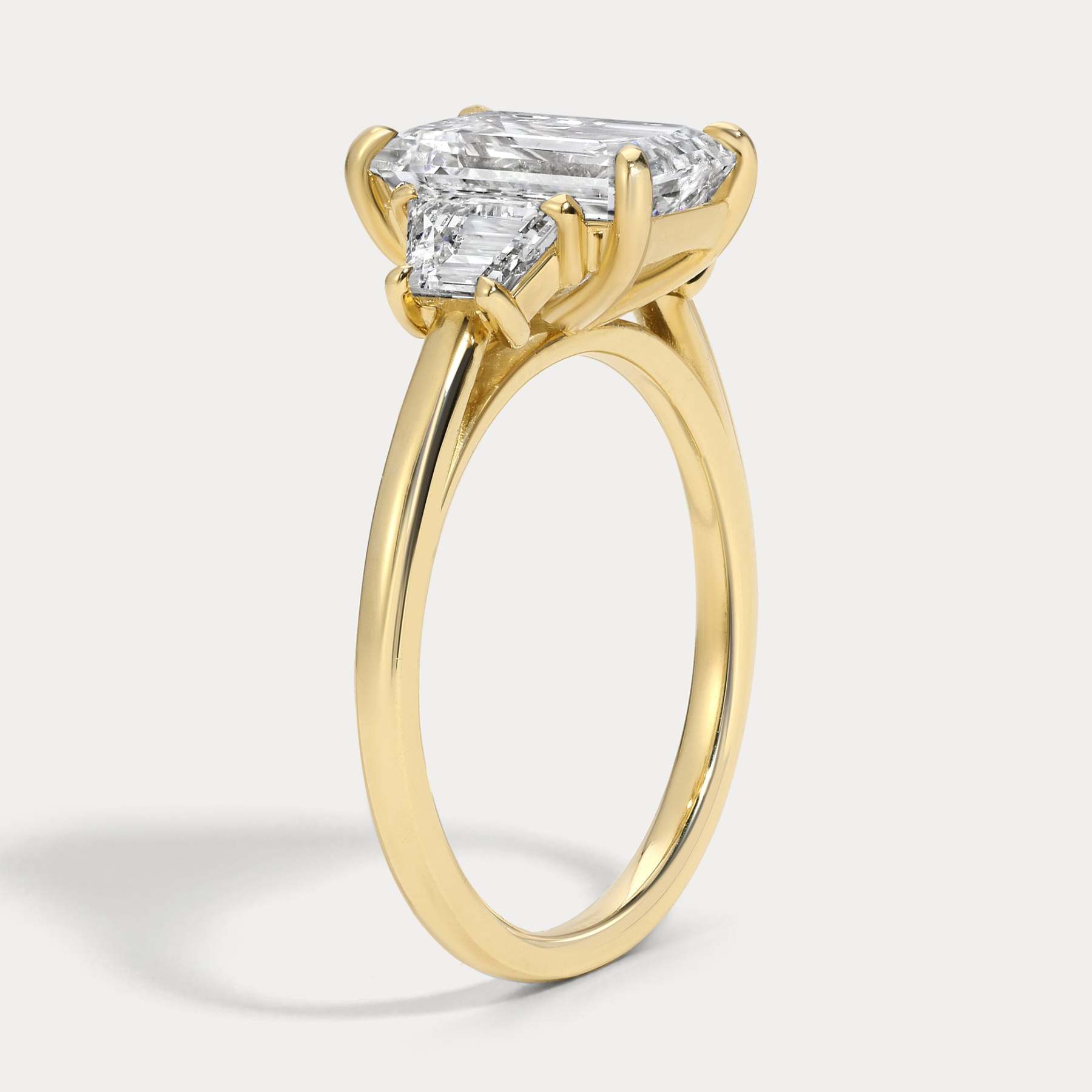 Sophie - 2.56ct Lab Grown Emerald Engagement Ring