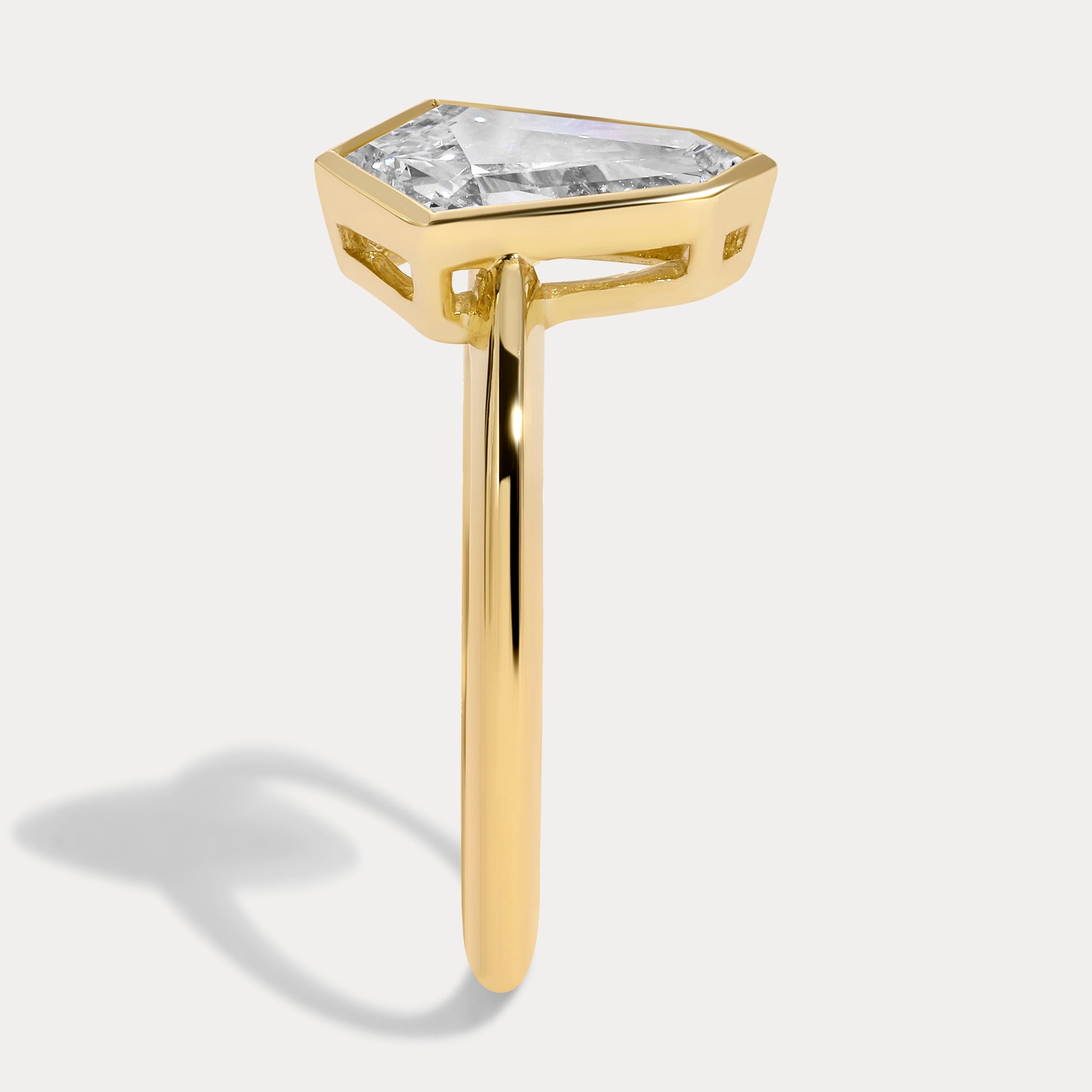 Sophie - 2.56ct Lab Grown Emerald Engagement Ring