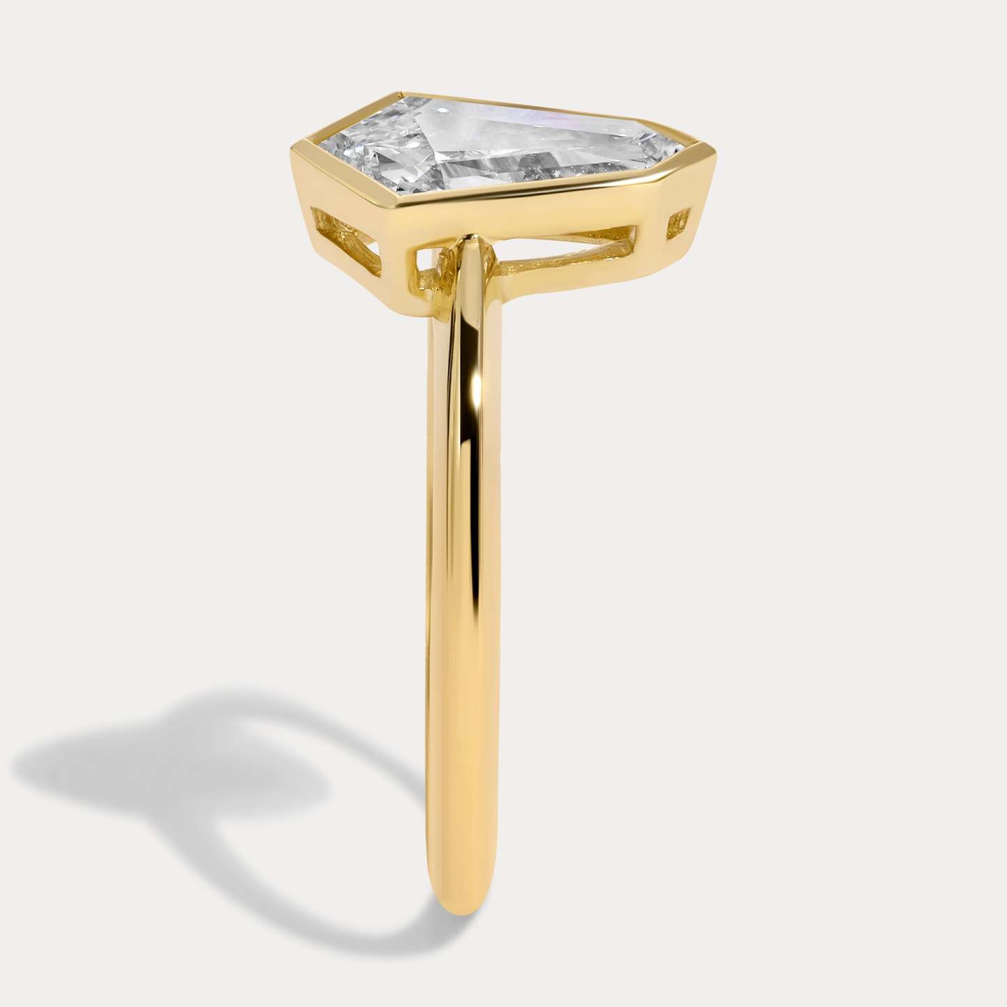 Sophie - 2.56ct Lab Grown Emerald Engagement Ring