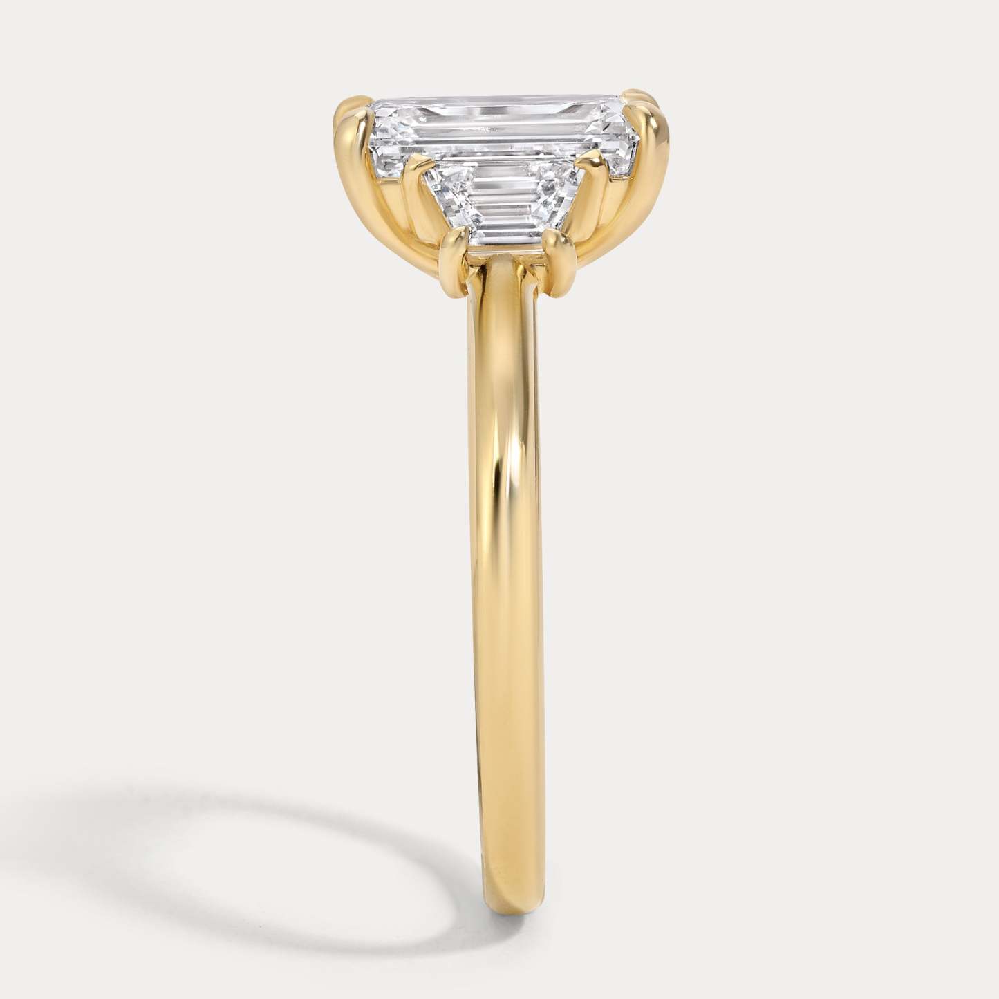 Sophie - 2.56ct Lab Grown Emerald Engagement Ring