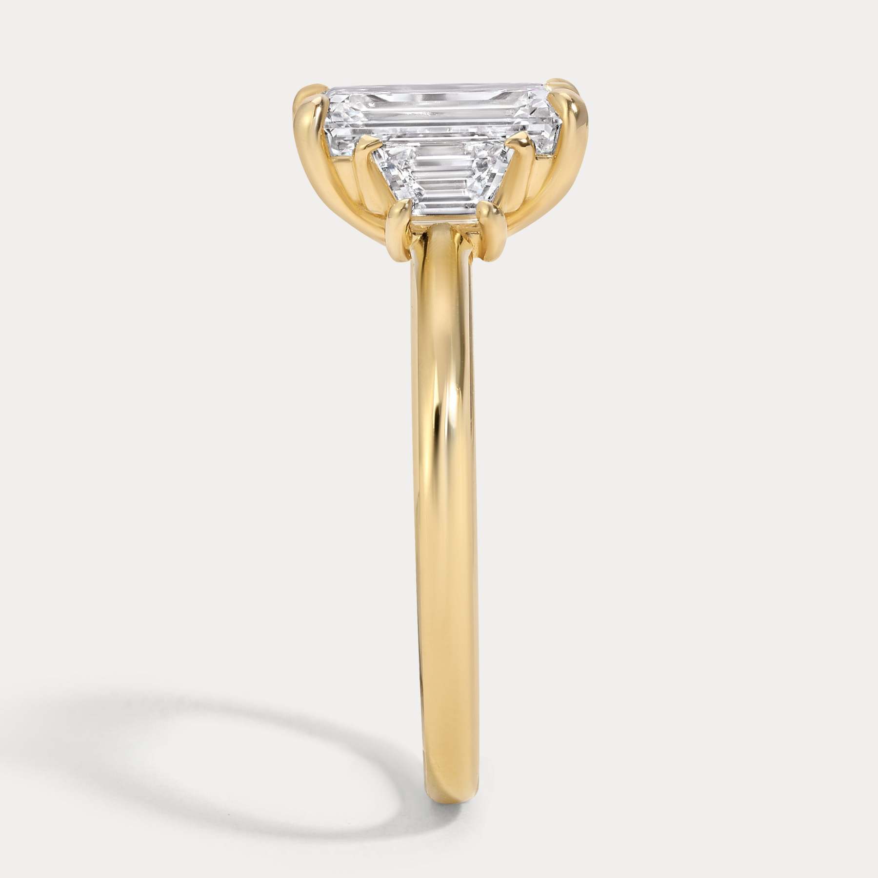 Sophie - 2.56ct Lab Grown Emerald Engagement Ring