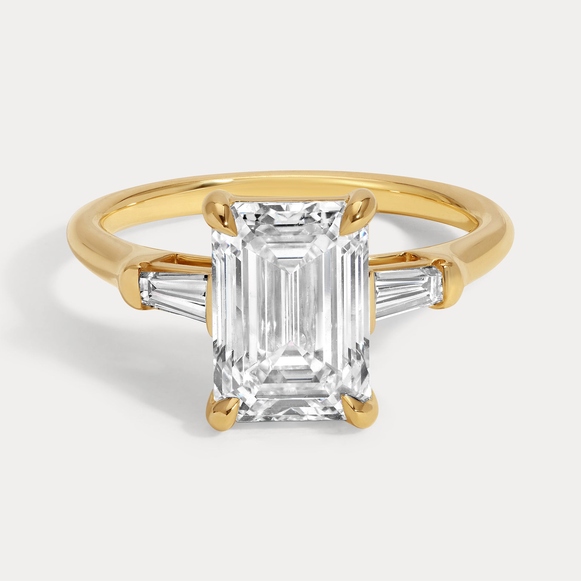 Shay - 3.02ct Earth Mined Emerald Engagement Ring