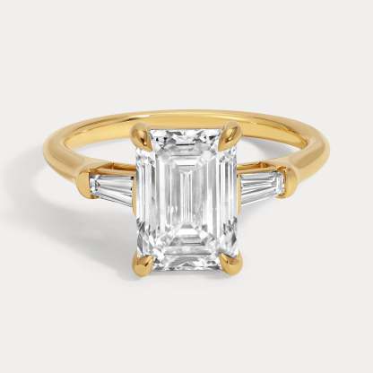 Shay - 3.02ct Earth Mined Emerald Engagement Ring