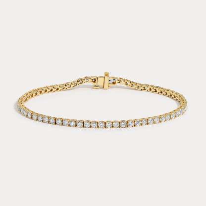 Vikasi - 10.09 ct Classic Diamond Tennis Bracelet