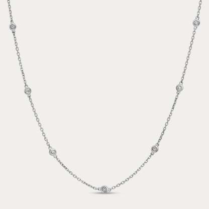 Vikasi - 0.59ct Bezel Diamonds by the Yard Necklace