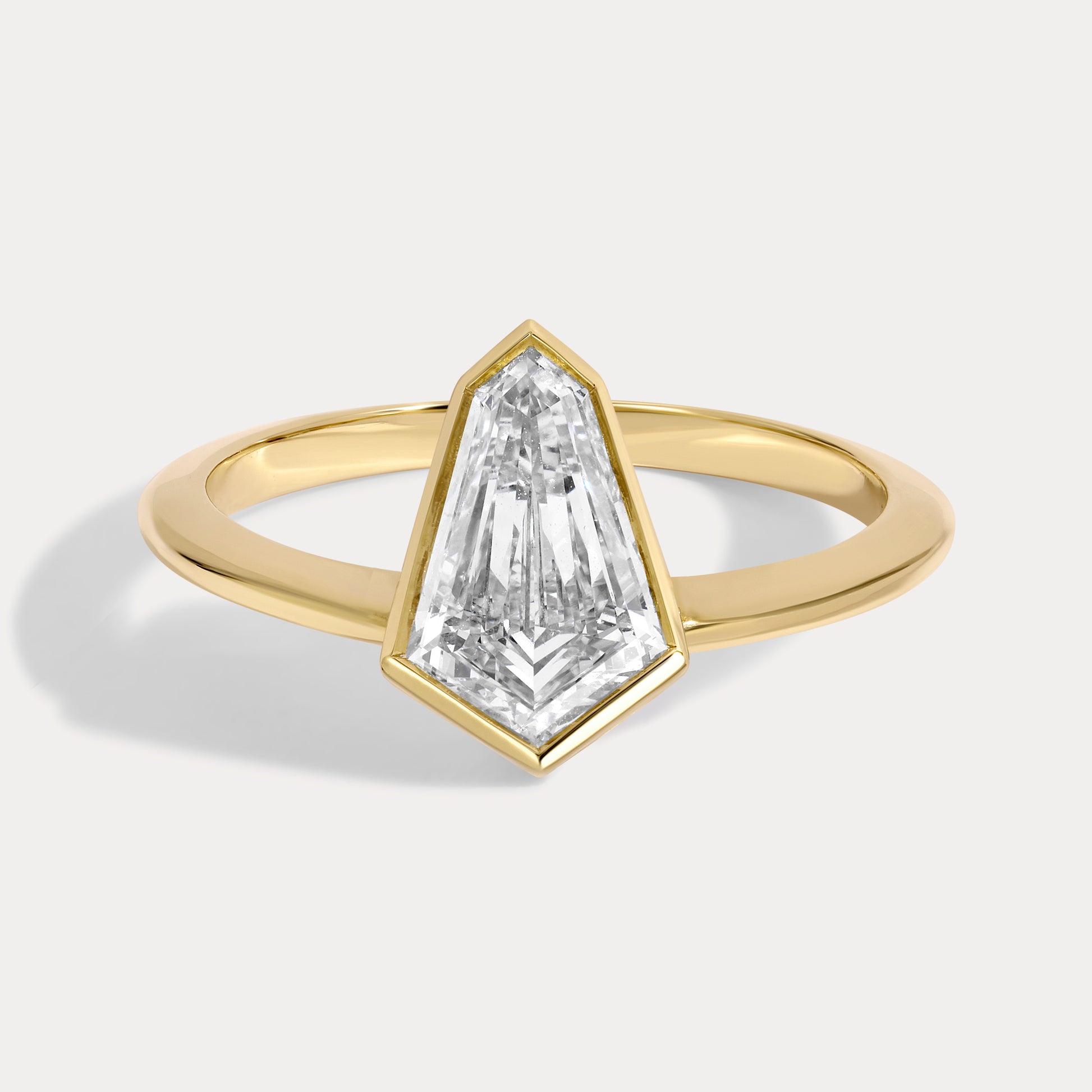 Sophie - 2.56ct Lab Grown Emerald Engagement Ring