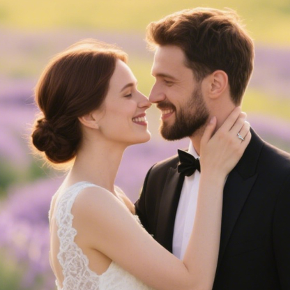 VIKASI 1ct Round Brilliant Lab-Grown Diamond Ring in Solid 14K White Gold | 6-Prong Setting, Brilliant Sparkle & Everyday Elegance