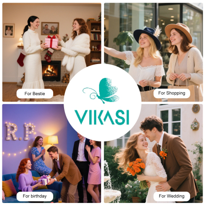 VIKASI 1ct Round Brilliant Lab-Grown Diamond Ring in Solid 14K White Gold | 6-Prong Setting, Brilliant Sparkle & Everyday Elegance