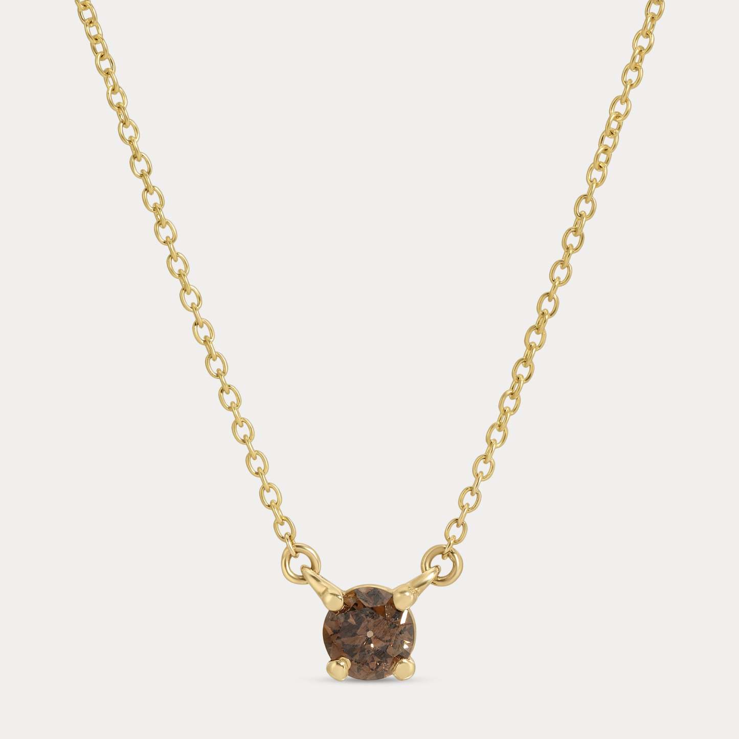 Vikasi - 0.33ct Champagne Old European Diamond Necklace