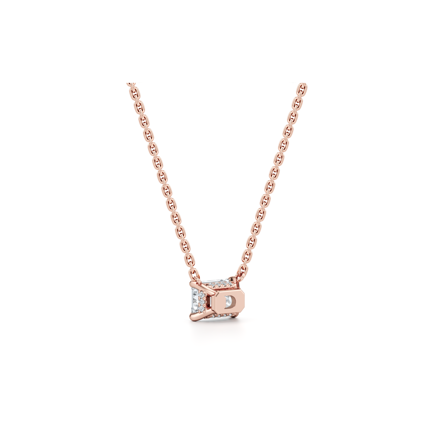 Chelsea - 1ct Lab Diamond Emerald Pendant