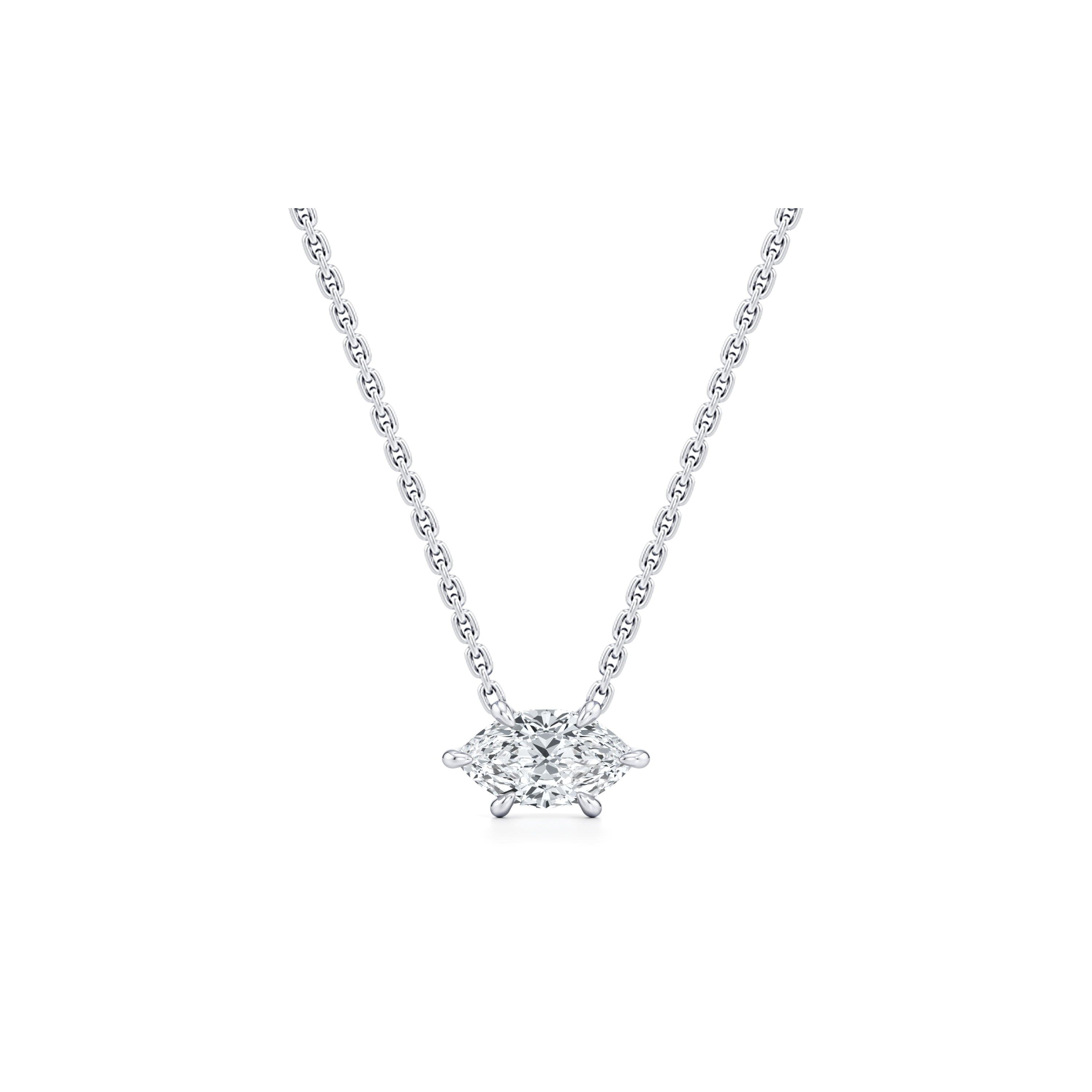 Chelsea - 1ct Lab Diamond Marquise Pendant