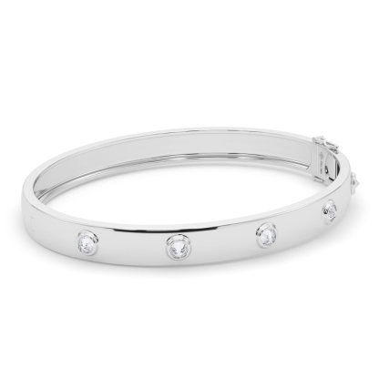 Vikasi - 1.25ct Forever Lab Diamond Spiked Bangle