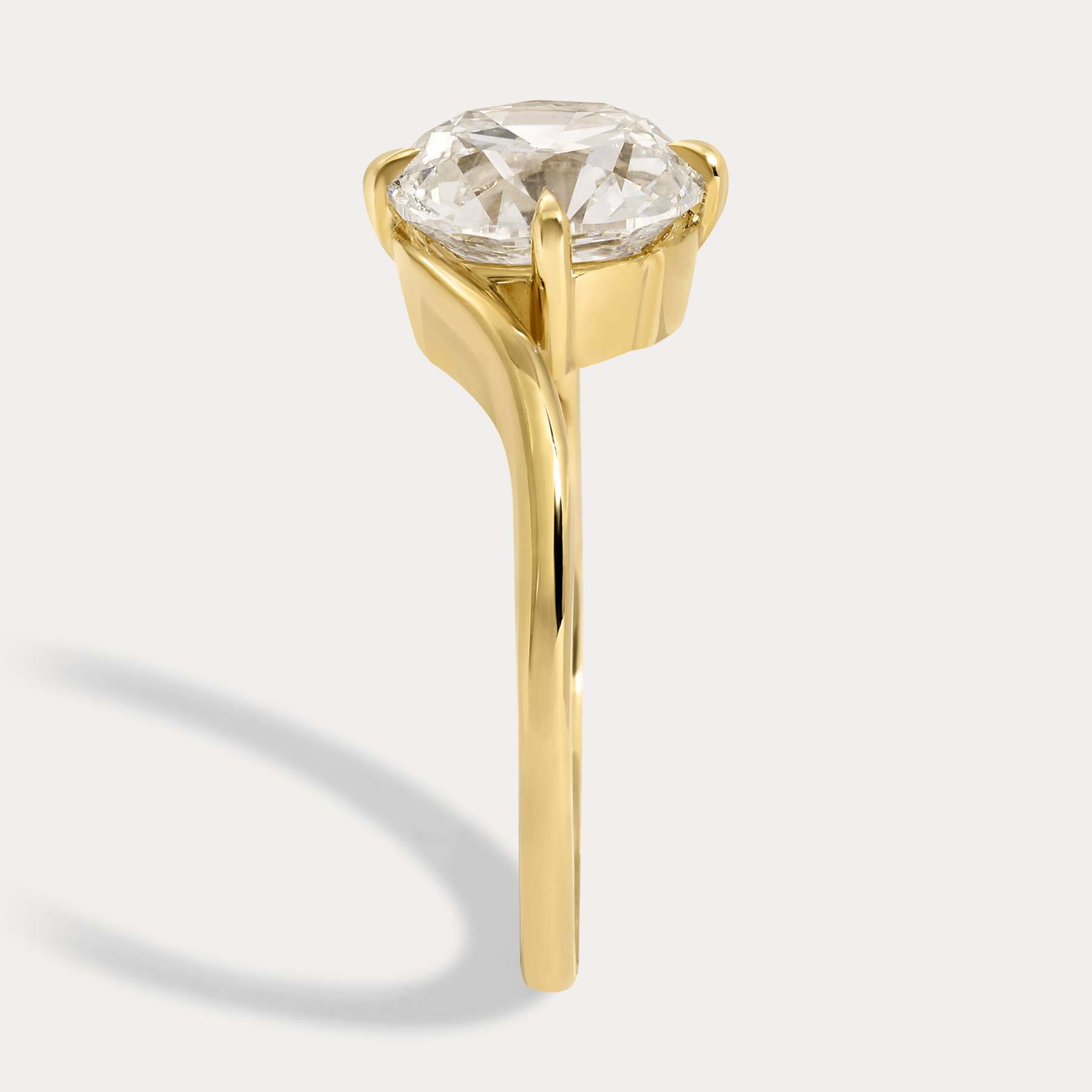 2.42ct Lab Grown Old Mine Engagement Ring