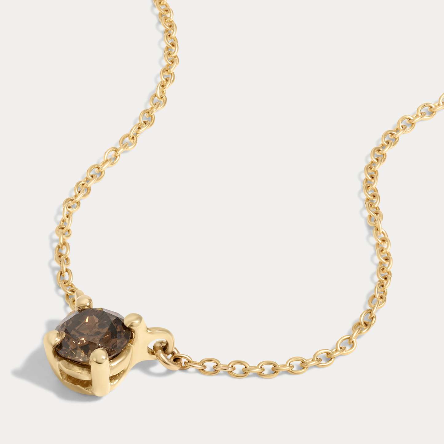 Vikasi - 0.33ct Champagne Old European Diamond Necklace