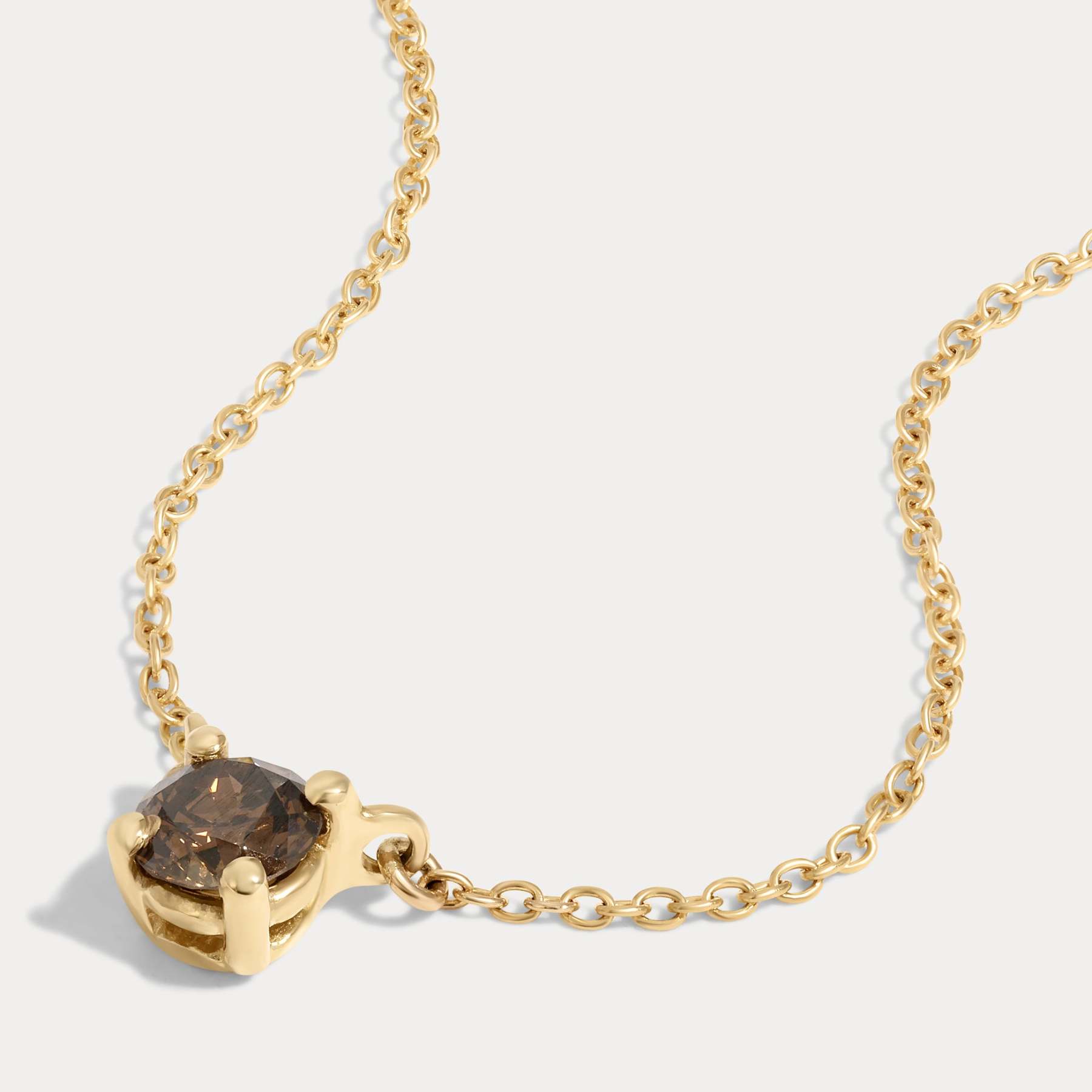 Vikasi - 0.33ct Champagne Old European Diamond Necklace