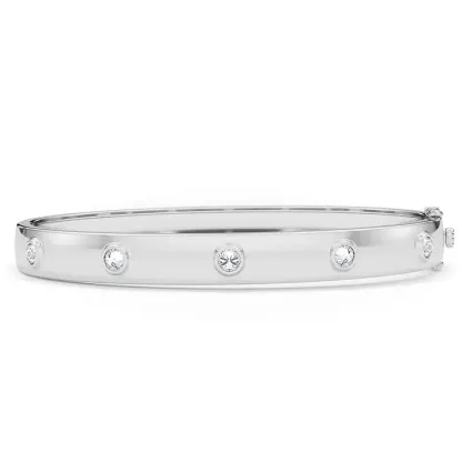 Vikasi - 1.25ct Forever Lab Diamond Spiked Bangle