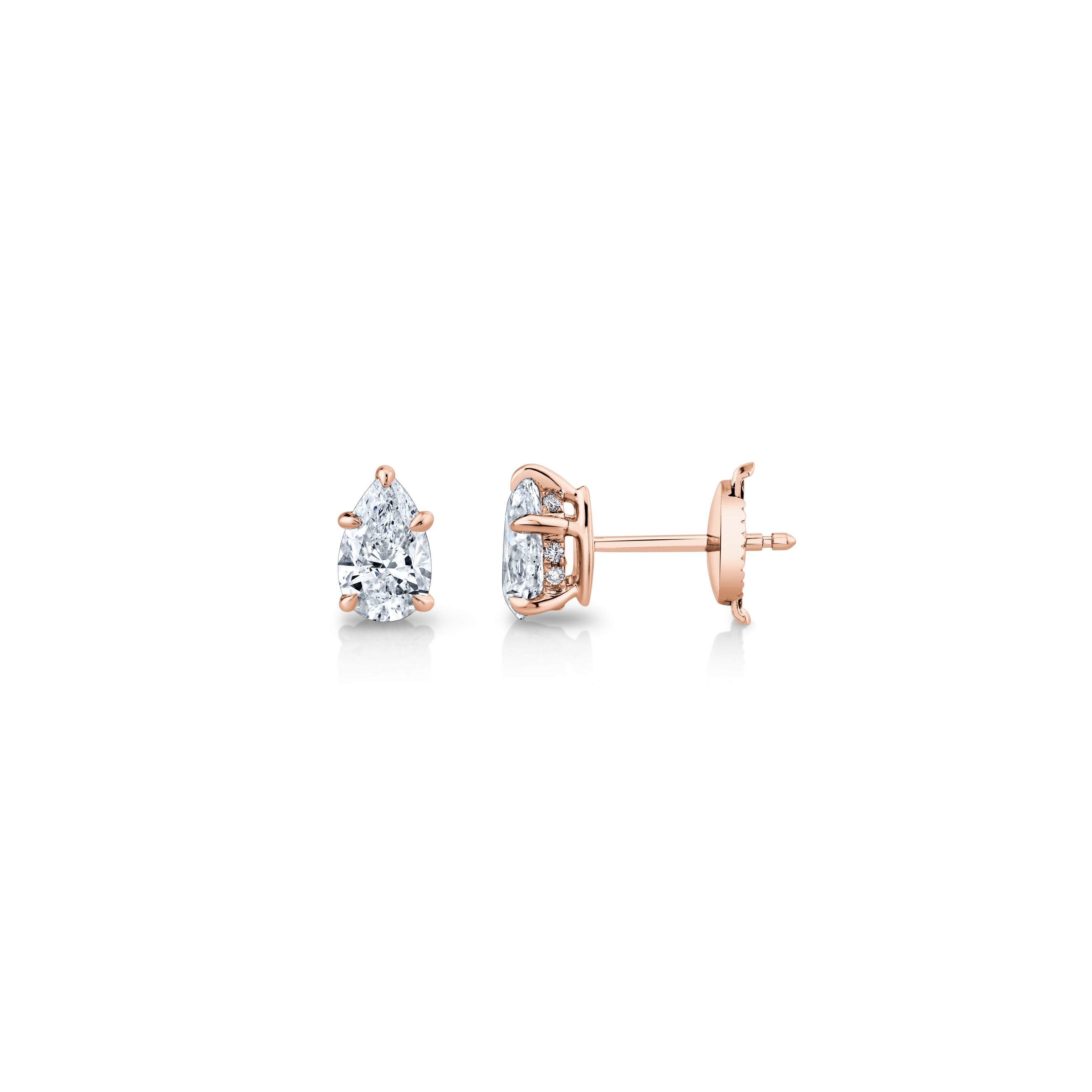 Vikasi - 1.13ct Lab Diamond Pear Studs