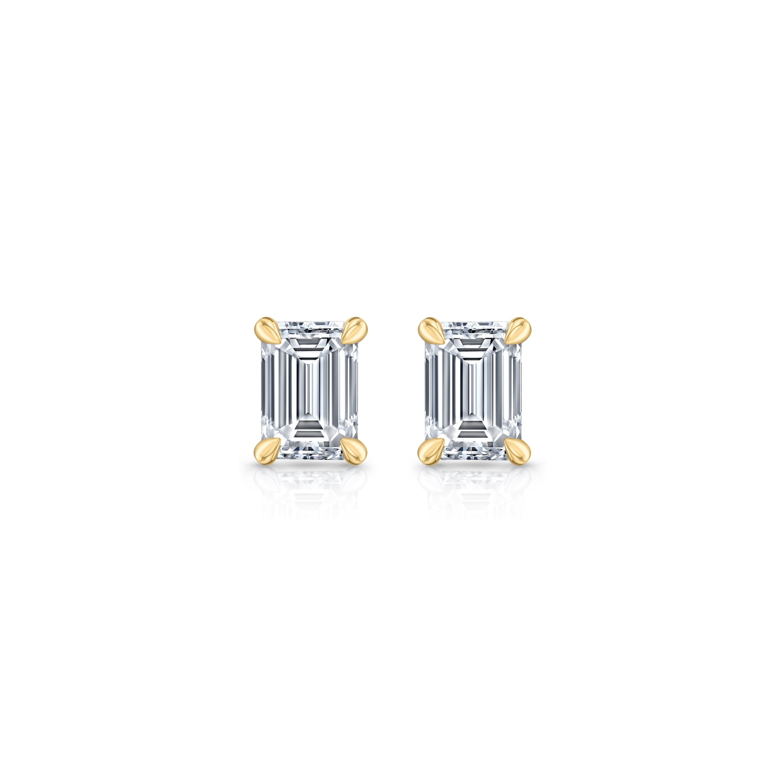 Viaksi - 1.1ct Lab Diamond Emerald Studs