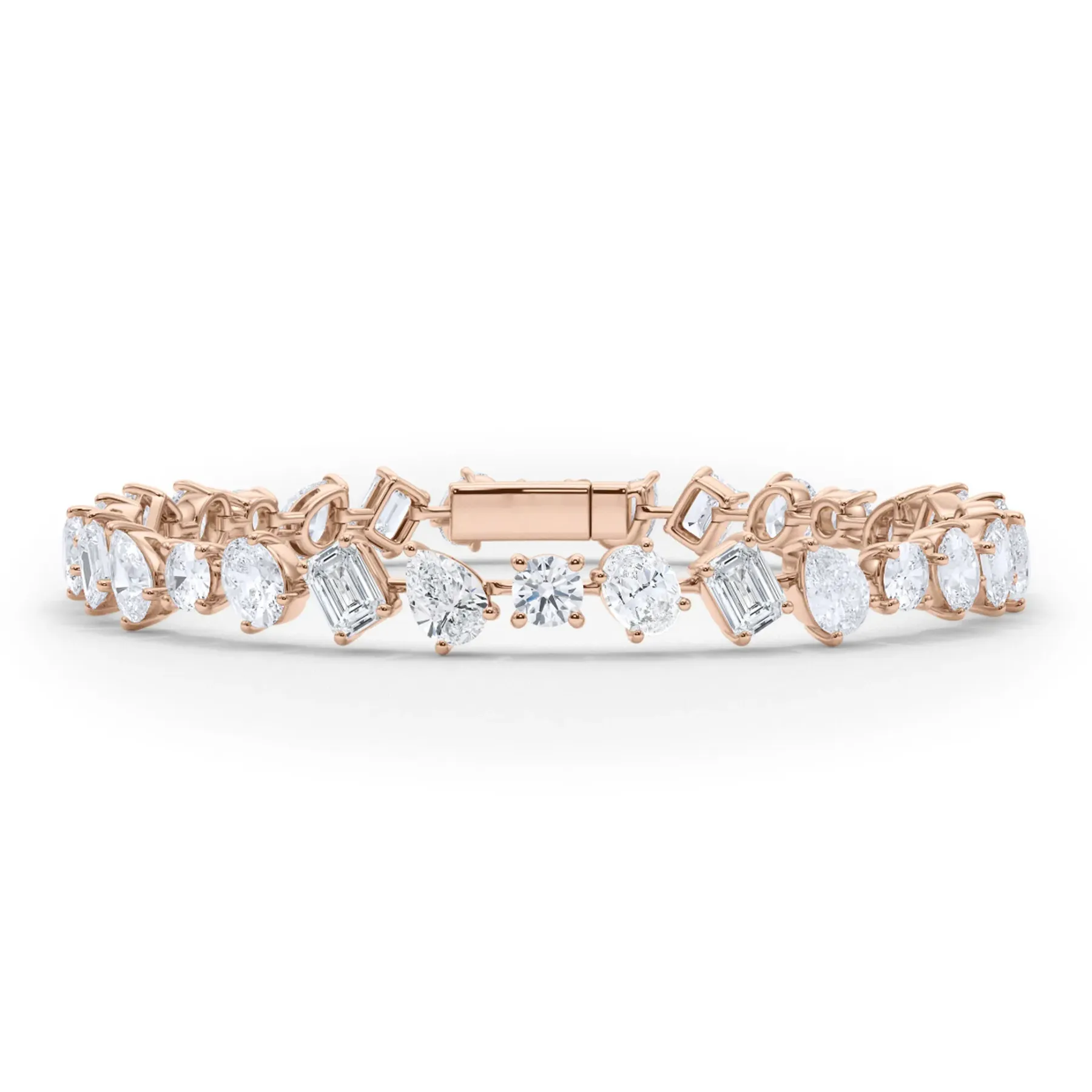 Vikasi - 15.61ct Tilted Mixed lab Diamond Bracelet