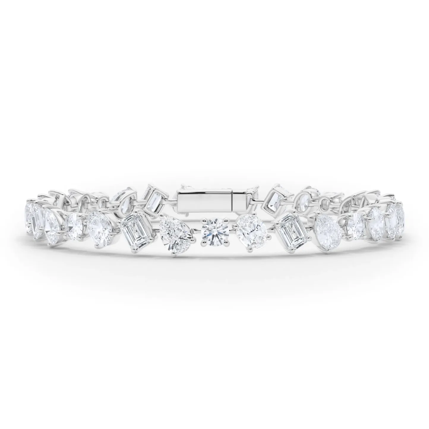 Vikasi - 15.61ct Tilted Mixed lab Diamond Bracelet
