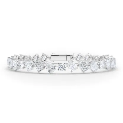 Vikasi - 15.61ct Tilted Mixed lab Diamond Bracelet