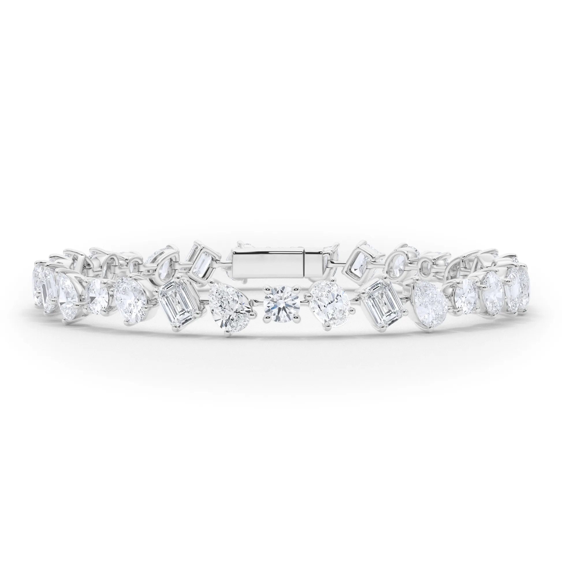 Vikasi - 15.61ct Tilted Mixed lab Diamond Bracelet