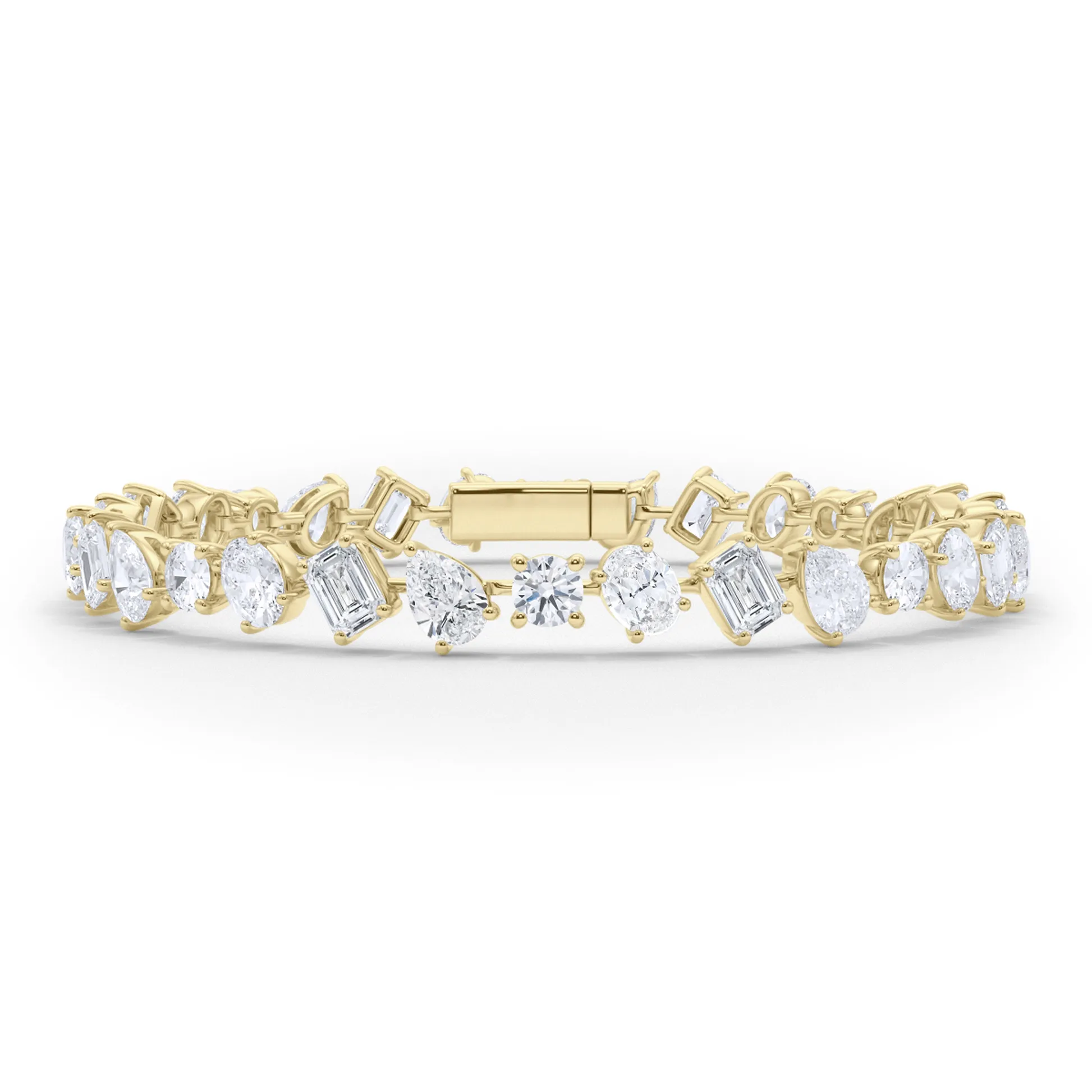 Vikasi - 15.61ct Tilted Mixed lab Diamond Bracelet