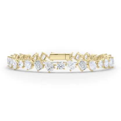 Vikasi - 15.61ct Tilted Mixed lab Diamond Bracelet