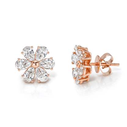 Blossom - 5ct Lab Diamond Stud Earrings