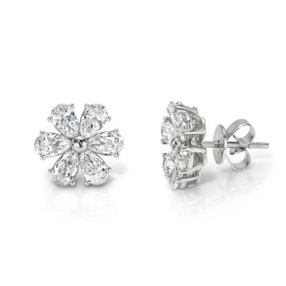 Blossom - 5ct Lab Diamond Stud Earrings