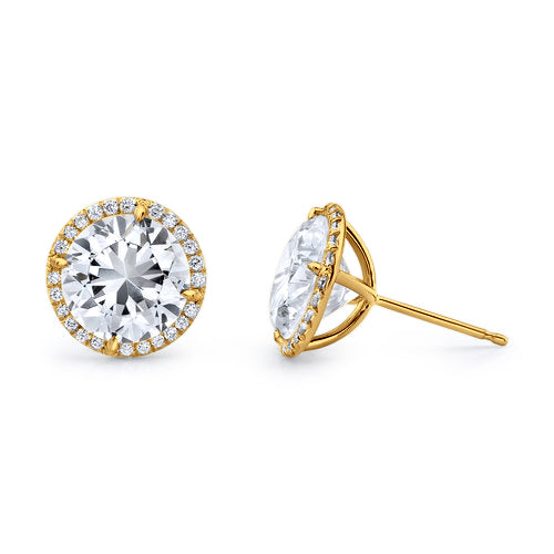 Vikasi - 2.02ct Halo Diamond Martini Stud Earrings