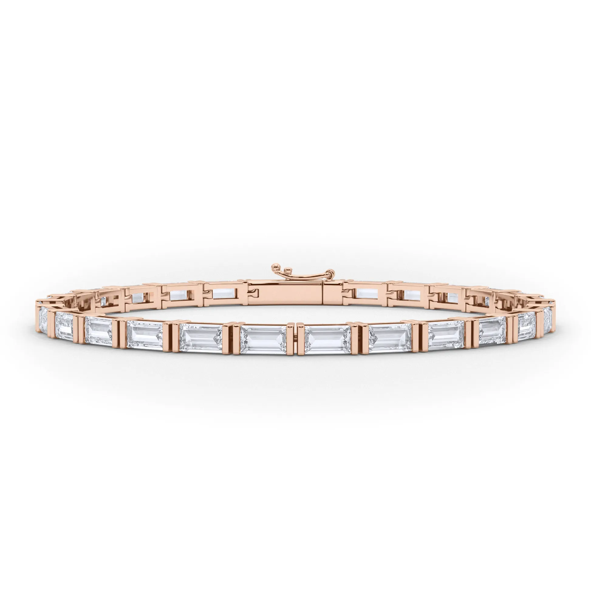 Vikasi - 6.23ct Horizontal Baguette lab Diamond Bracelet