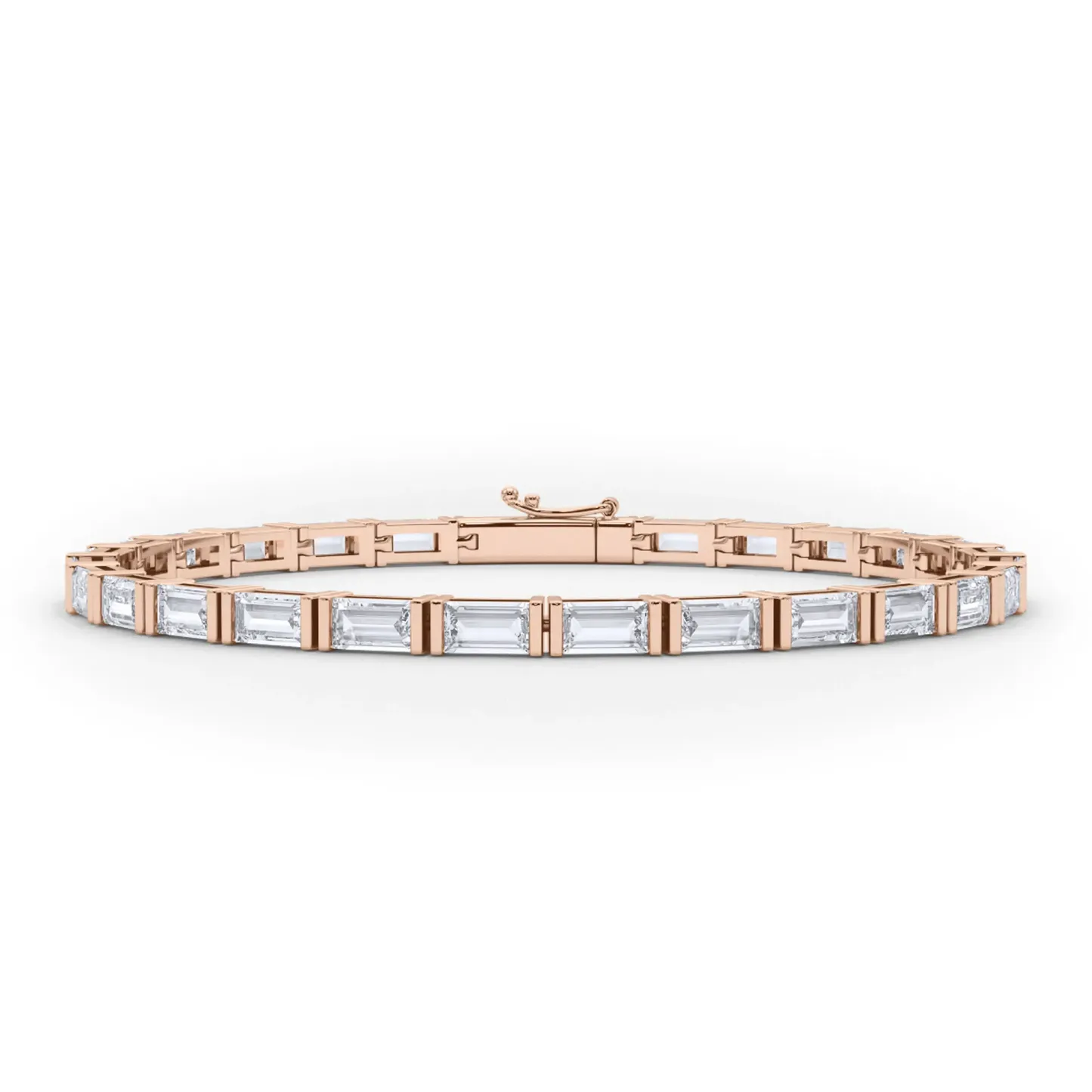 Vikasi - 6.23ct Horizontal Baguette lab Diamond Bracelet