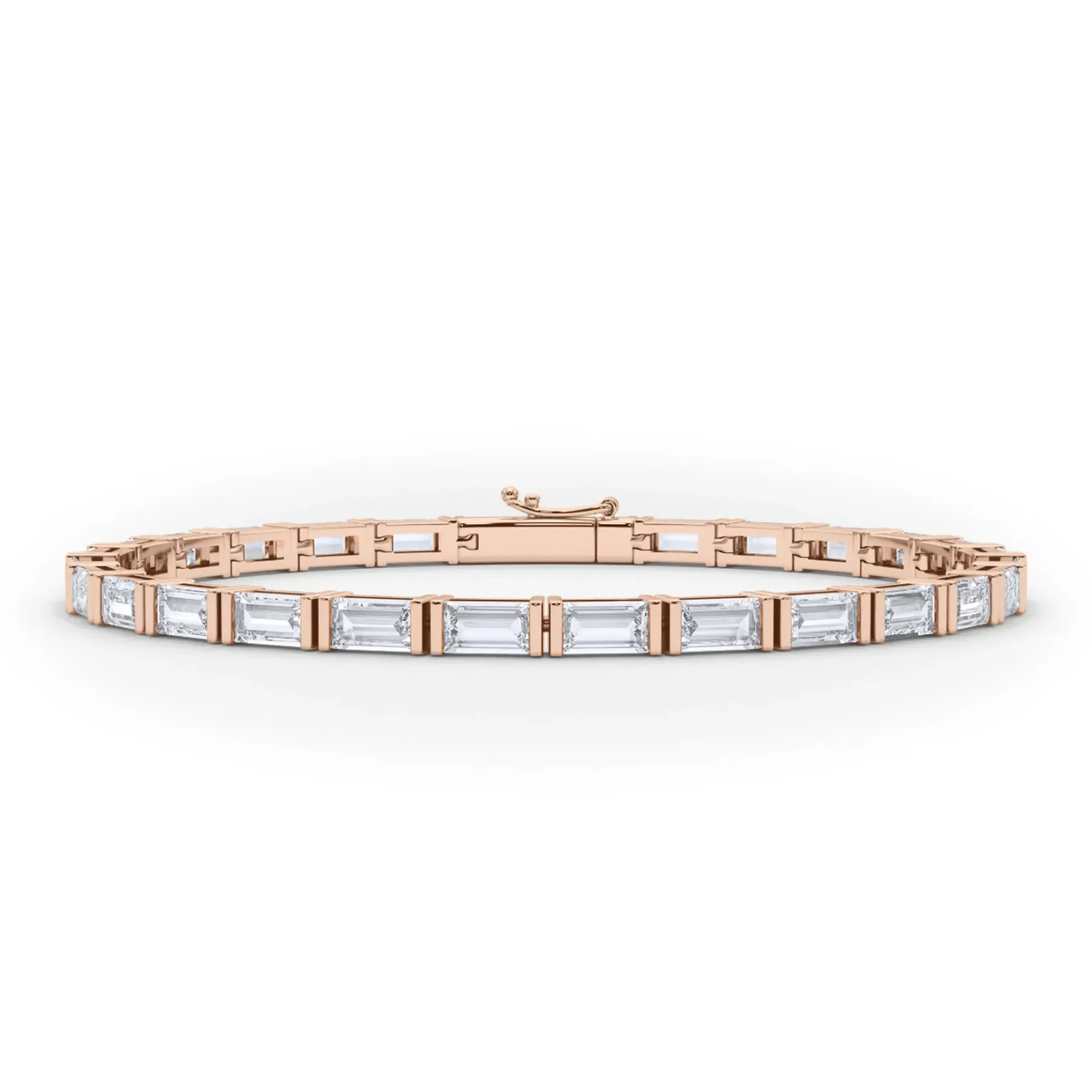 Vikasi - 6.23ct Horizontal Baguette lab Diamond Bracelet