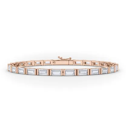 Vikasi - 6.23ct Horizontal Baguette lab Diamond Bracelet