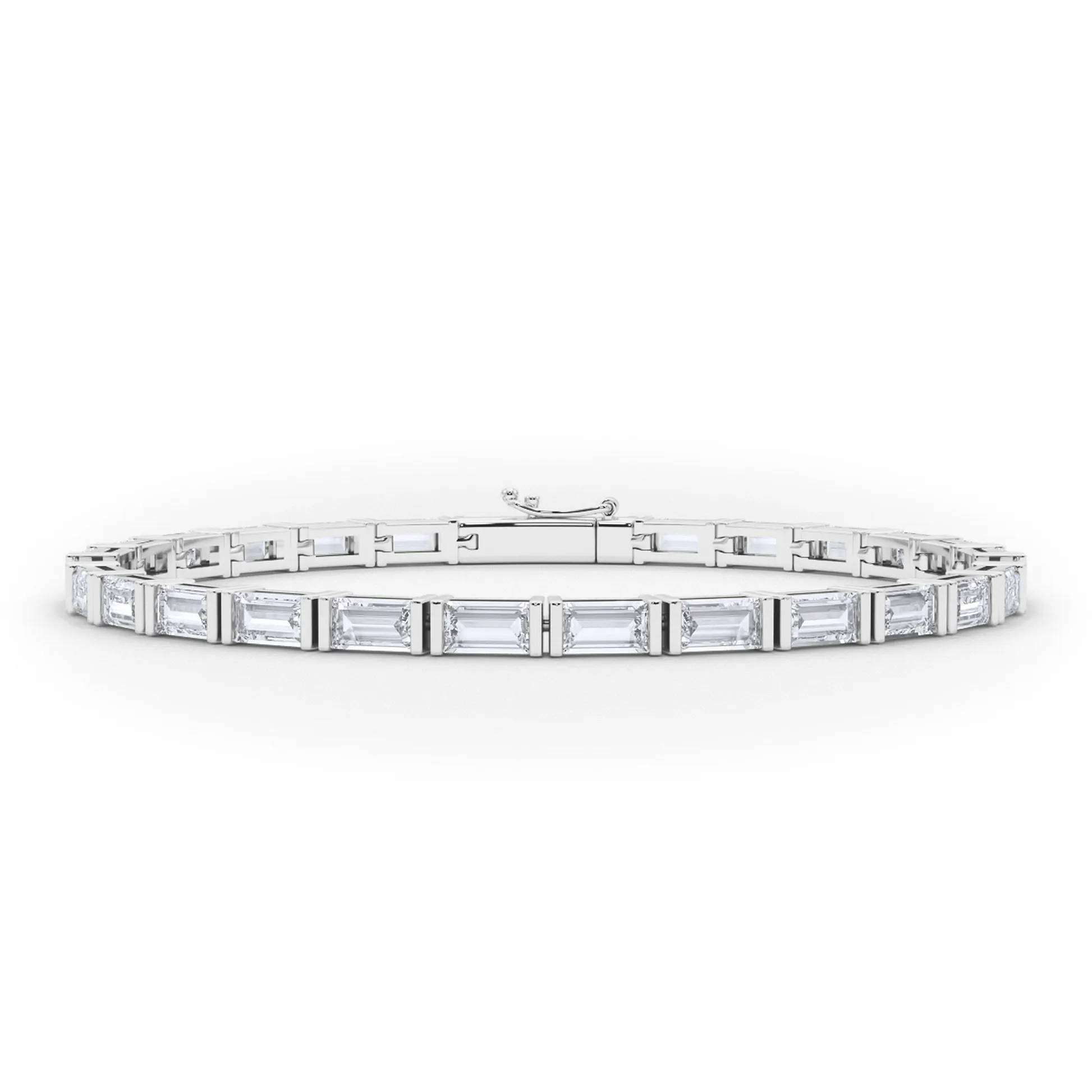 Vikasi - 6.23ct Horizontal Baguette lab Diamond Bracelet