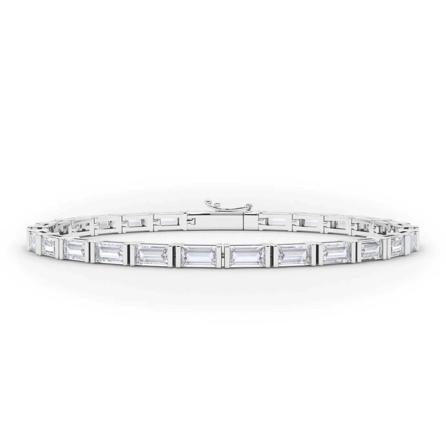 Vikasi - 6.23ct Horizontal Baguette lab Diamond Bracelet