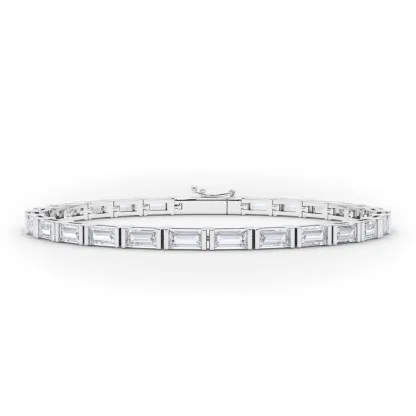Vikasi - 6.23ct Horizontal Baguette lab Diamond Bracelet
